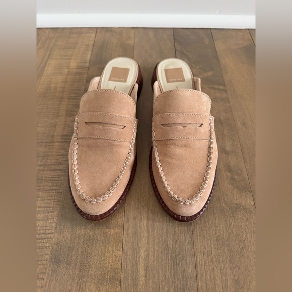 Dolce Vita Havan Loafer Mule, Size 8, Camel Suede - Picture 2 of 8